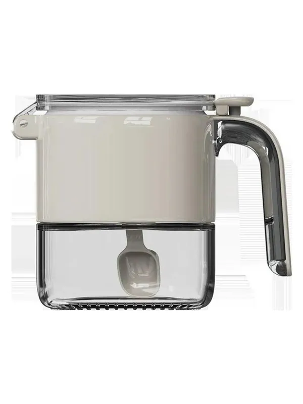 Kaşıklı Cam Baharatlık Kavanoz 500 ml, Nem Geçirmez, Tekli