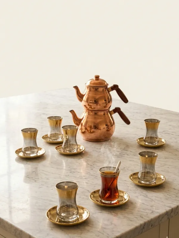 Vera 12 Kişilik Cam Çay Bardağı Seti