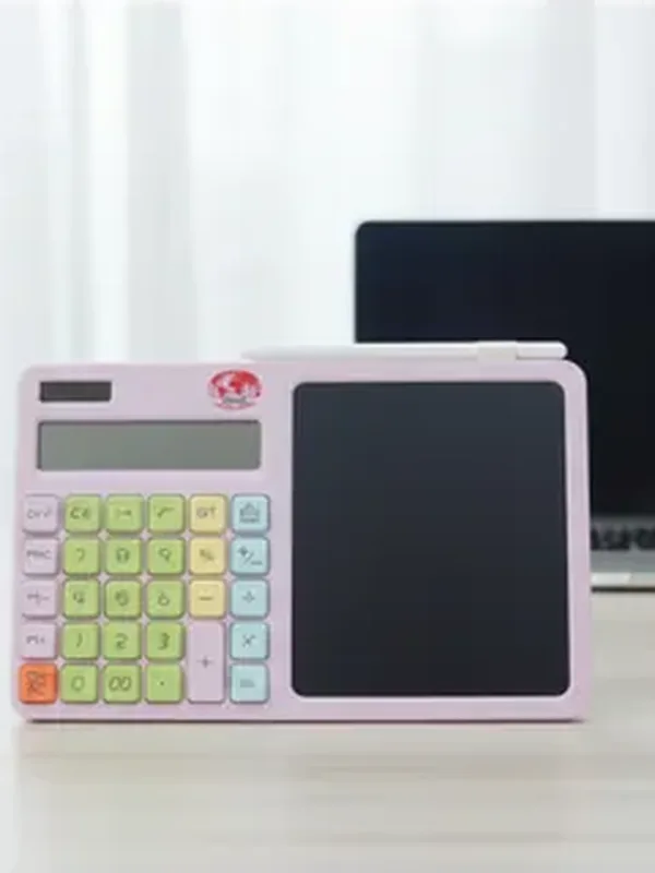 Yazı Tahtalı Notlu Hesap Makinesi, Karışık Renk