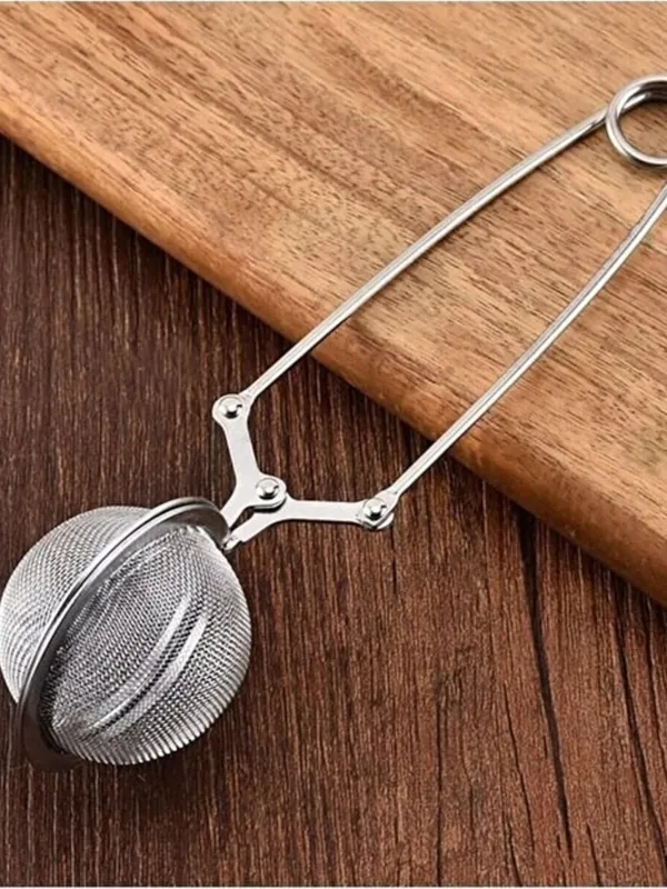 Mandallı Paslanmaz Çelik Çay Süzgeci, Bitki Çayı Demleme