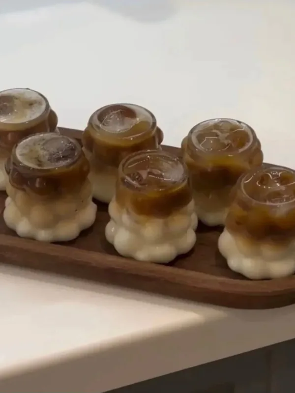 6'lı Üzüm Desenli Kahve Yanı Su Bardağı 75 ml, Isıya Dayanıklı